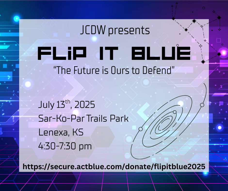 An invite for the 2025 Flip It Blue event on July 13th, 2025.